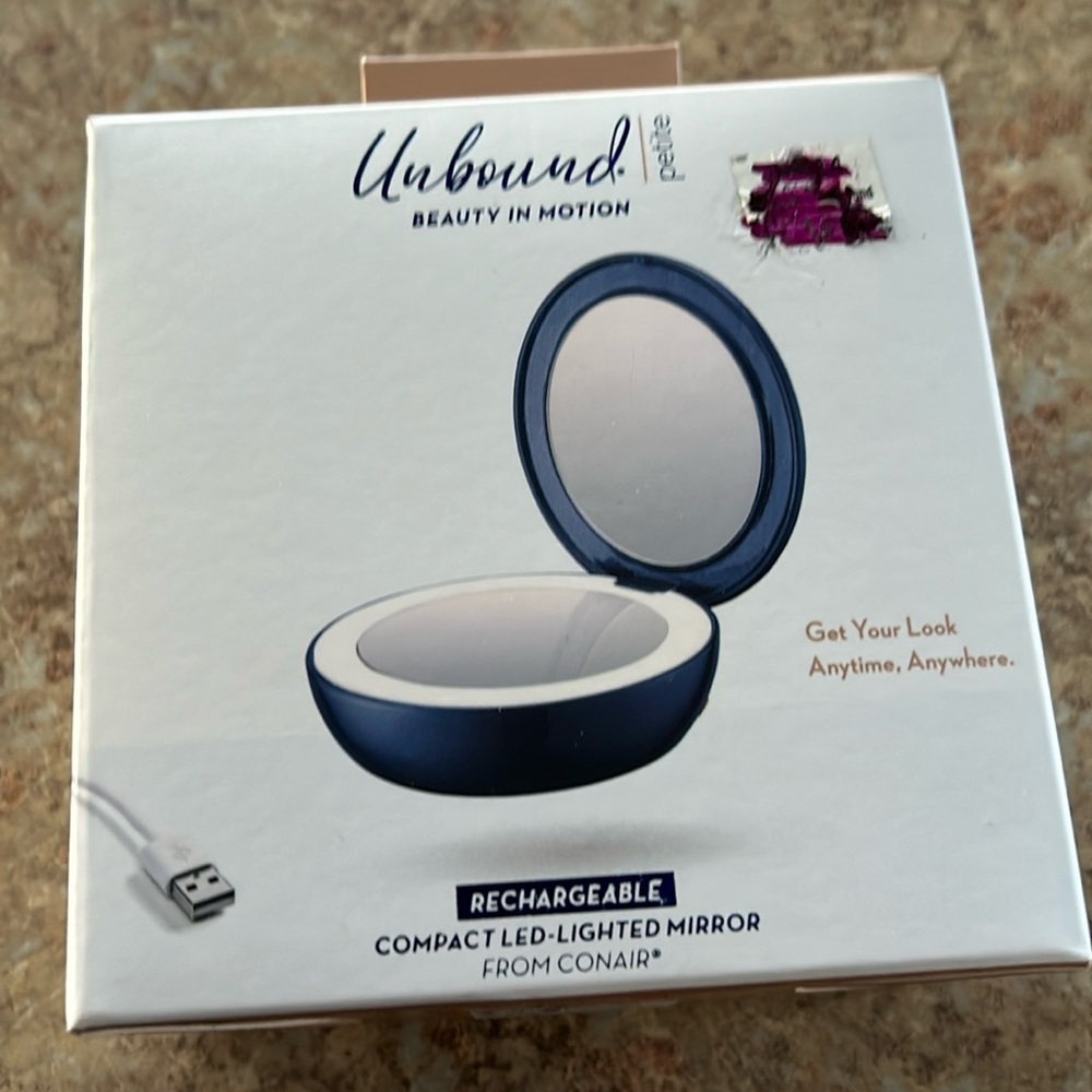 Brand new in box light up travel mirror
